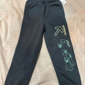 GAP Kids dark grey Joggers with Green Graphic